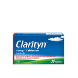 CLARITYN® Tablets for the relief of allergy symptoms such as hay fever and itching