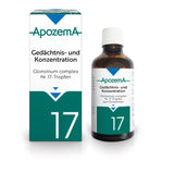 Apozema® Nr. 17 Gedächtnis- und Konzentrations-Tropfen