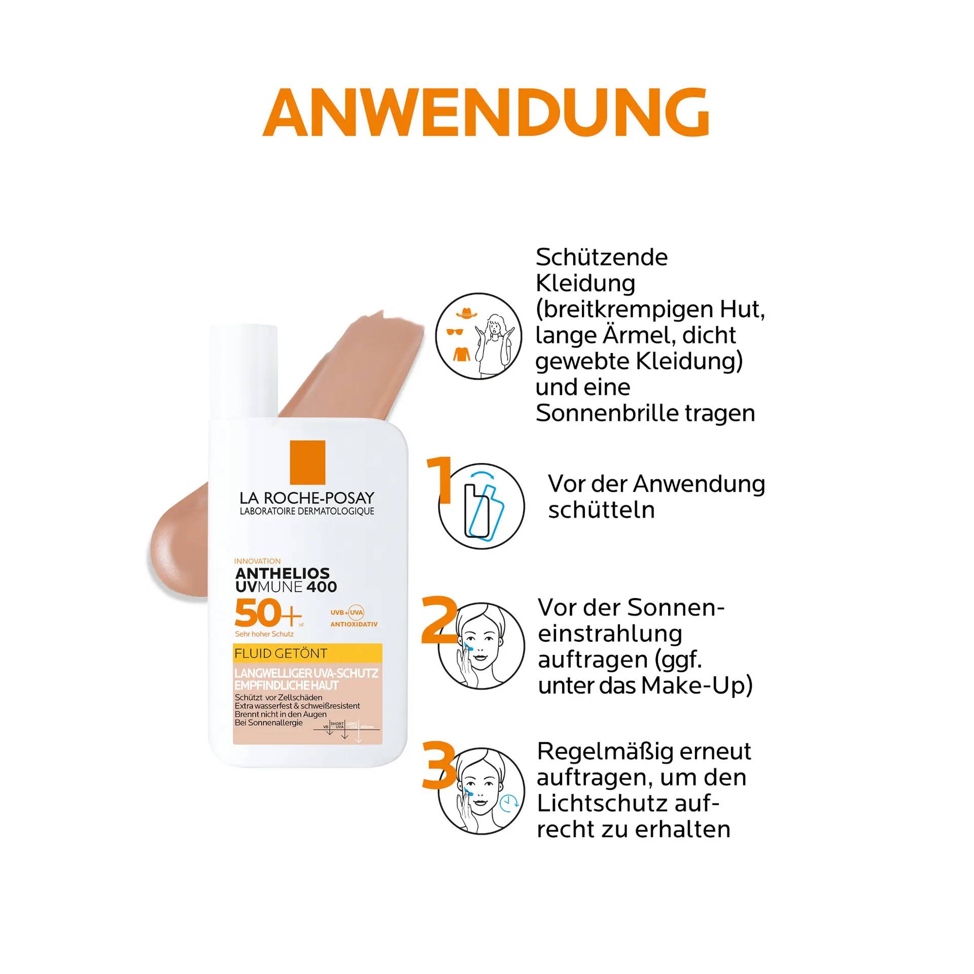 ANTHELIOS&nbsp;&nbsp;INVISIBLE FLUID GET&Ouml;NT UVMUNE 400 LSF 50+&nbsp; – Bild 3