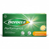Berocca® Performance Effervescent Tablets with a high-dose Vitamin B complex, Vitamin C, and Zinc for mental and physical performance, concentration, and strong nerves during stress