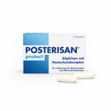 Posterisan protect supositorios para hemorroides para irritaciones, como protector cutáneo y para profilaxis, 10 unidades