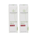 HANAFSAN® Extracto de cáñamo Aceite de CBD 15 % CBD