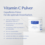 Vitamin C Powder Gentle on the stomach and optimally dosable. -Pure- Encapsulations