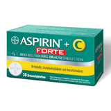 Aspirin® +C Forte Effervescent Tablets for stronger initial cold symptoms, pain and fever