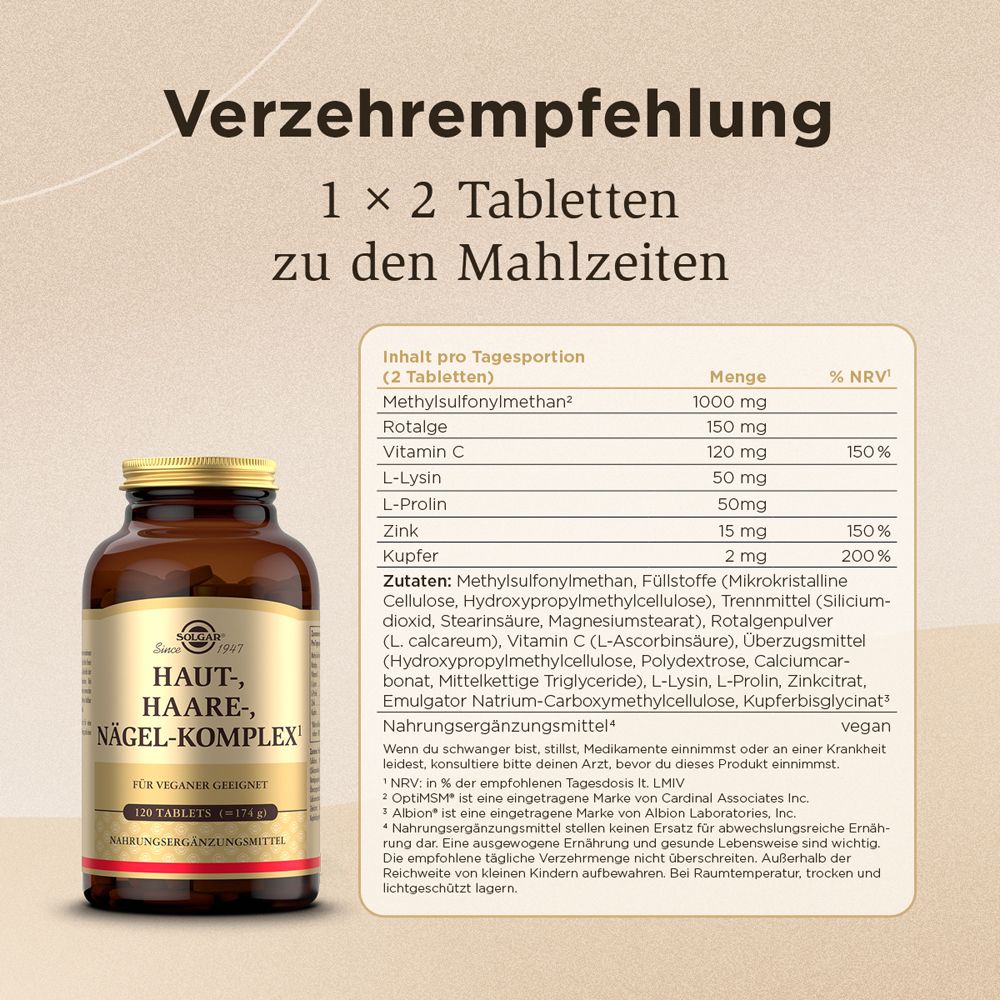 SOLGAR® Haut-, Haare-, Nägelkomplex – Bild 5