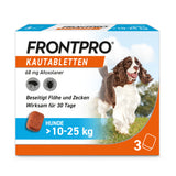 FRONTPRO® Kautablette für Hunde (>10-25kg) - effektiver Floh- und Zeckenschutz