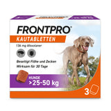 FRONTPRO® Kautablette für Hunde (>25-50kg) - effektiver Floh- und Zeckenschutz