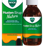 WICK Cough Syrup Natura for adults: 2-in-1 relief for dry and chesty coughs