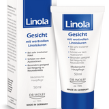 Linola Gesichtscreme für trockene, gereizte und zu Neurodermitis neigende Haut&nbsp;