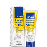 Linola Leche Solar Piel - Crema solar FP 50 para piel seca, sensible y con tendencia a la neurodermatitis