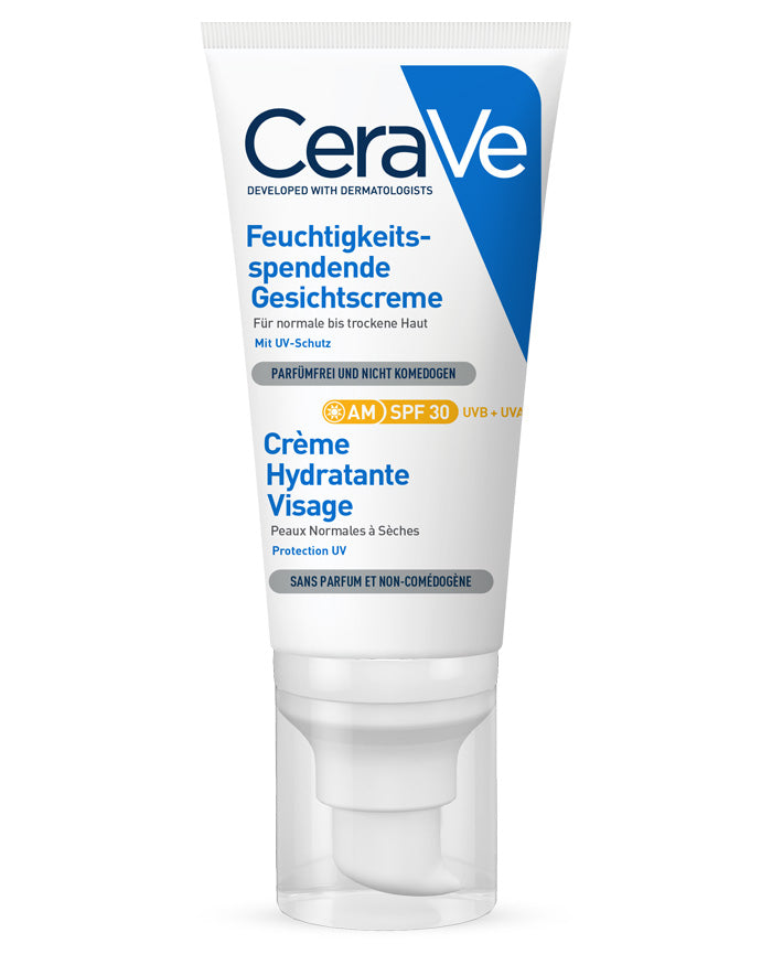 CeraVe Feuchtigkeitsspendende Gesichtscreme mit LSF 30 – Bild 1