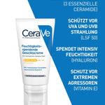 CeraVe Feuchtigkeitsspendende Gesichtscreme mit LSF 30 – Bild 2