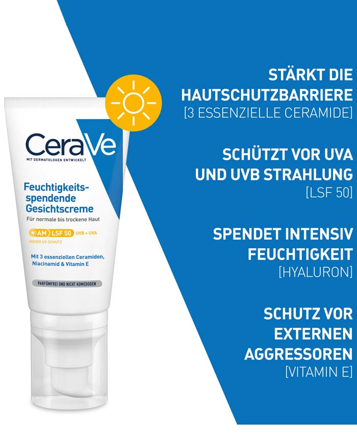 CeraVe Feuchtigkeitsspendende Gesichtscreme mit LSF 30 – Bild 6