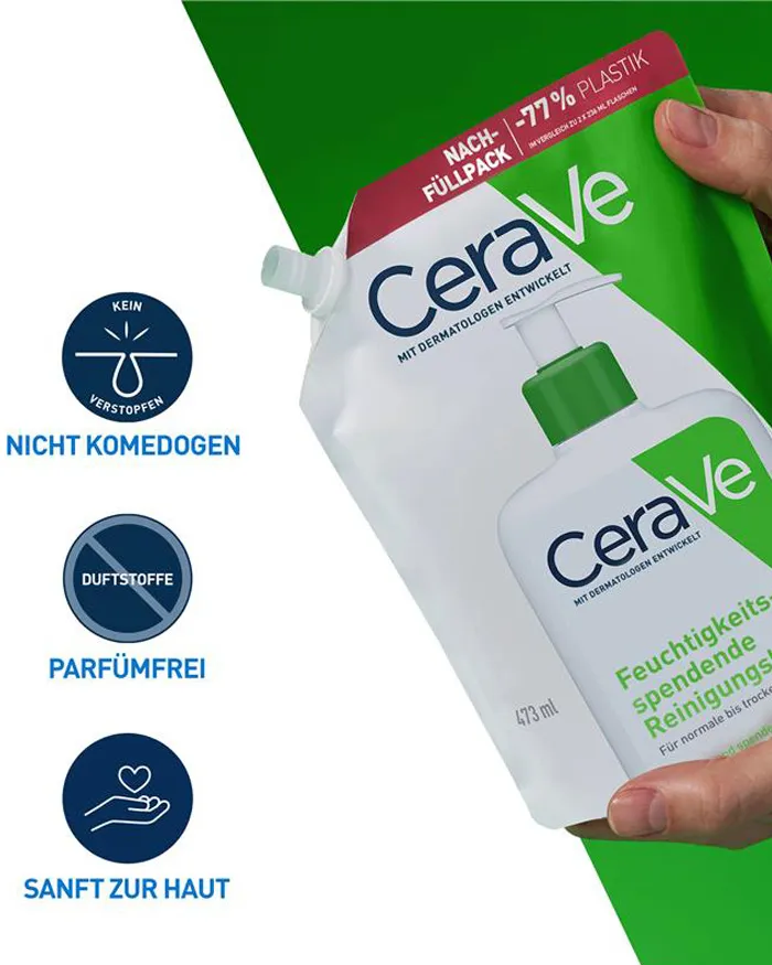 CeraVe Feuchtigkeitsspendende Reinigungslotion Nachfüllpack – Bild 6