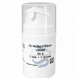 Progesteroncreme 1% im Airless-Spender – mikronisiert  bio-zertifizierte Cremegrundlage