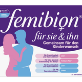 Femibion para ella y para él - Comprimidos de apoyo para parejas que desean tener hijos
