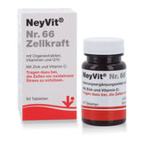 NeyVit® Nr. 66 Zellkraft Tabletten - Nahrungsergänzungsmittel mit Organextrakten, Vitaminen und Q10