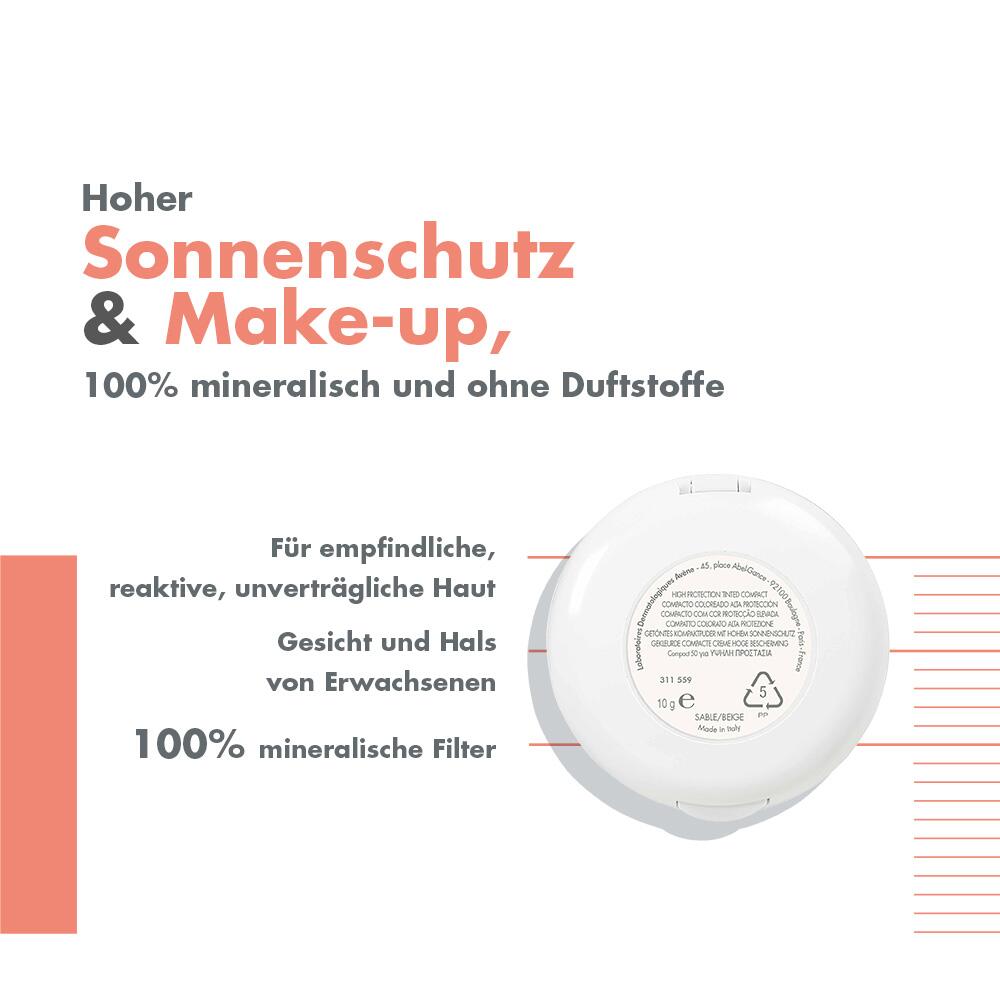 Sonnenpflege - Überempfindliche Haut Kompaktsonnencreme Sand SPF 50 – Bild 5