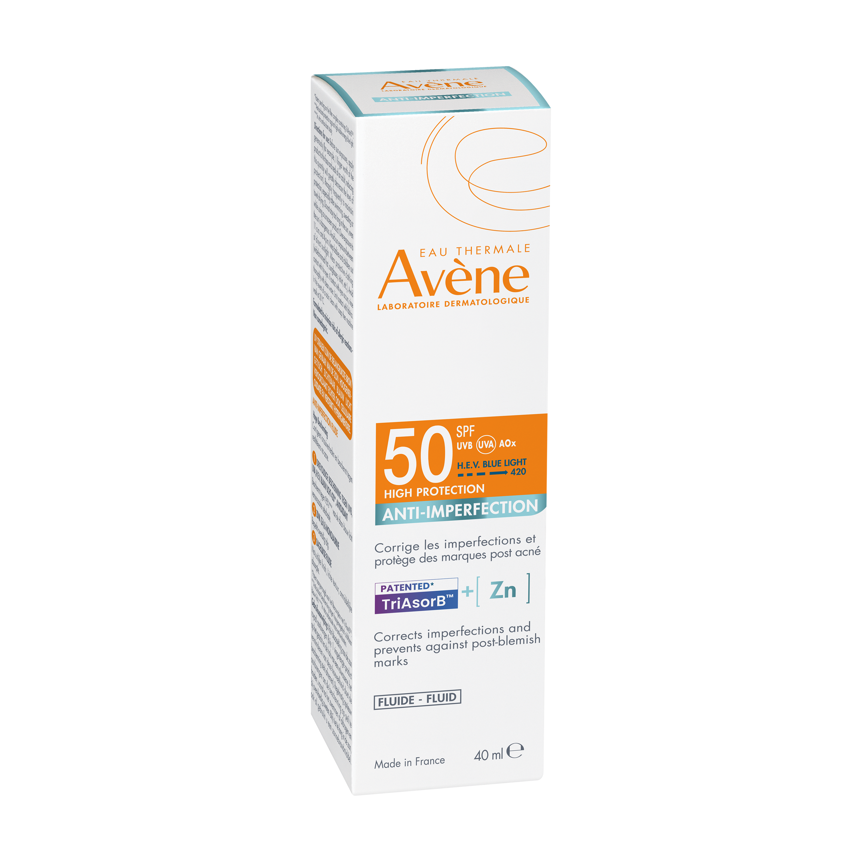 Sonnenpflege - Empfindliche Haut ANTI-IMPERFECTION Fluid SPF 50 – Bild 2